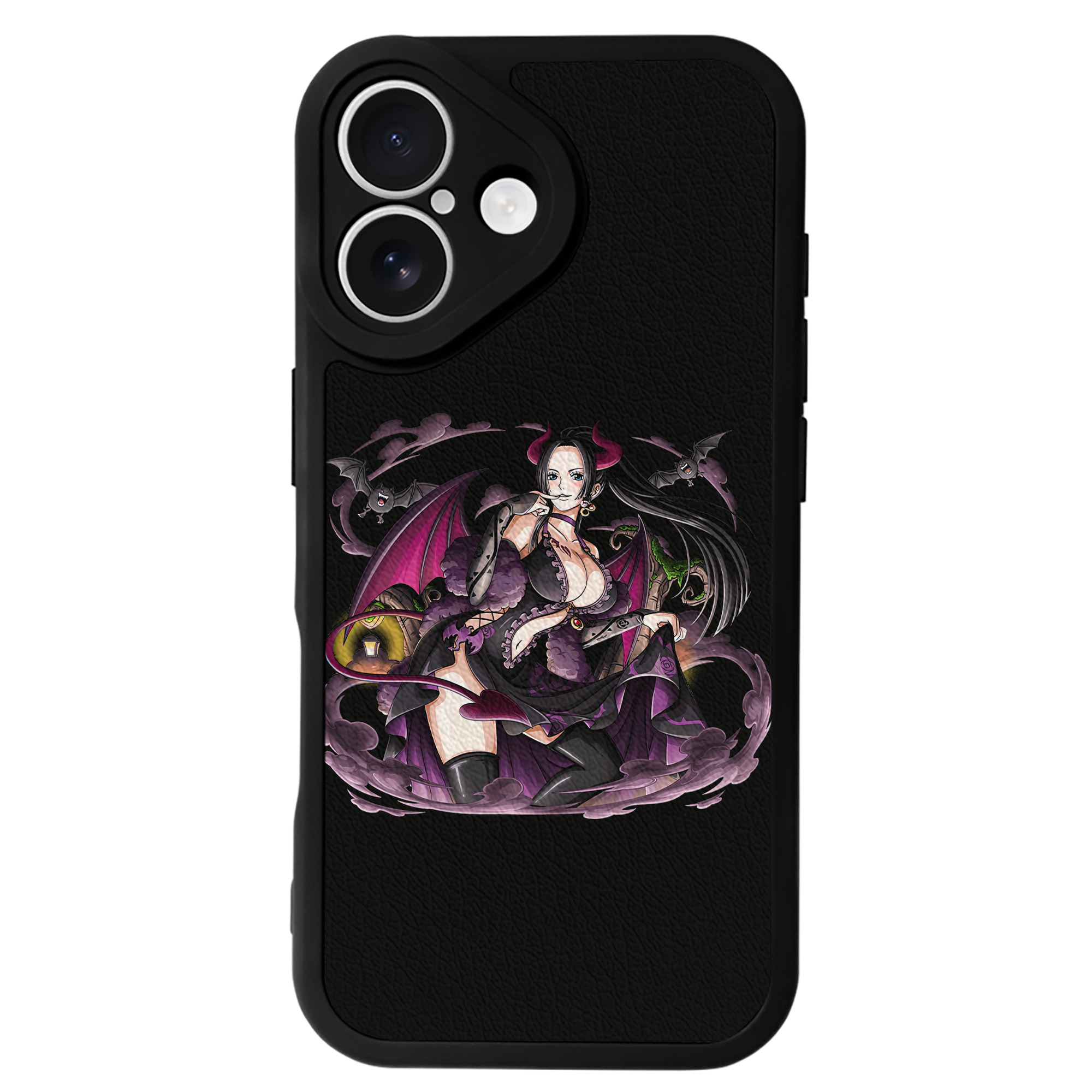 （画像用） ワンピース ボア・ハンコック ONE PIECE Boa·Hancock 【iPhone 16シリーズ対応】シリコンスマホケース（レザー調） 材質：シリコン
